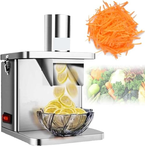 Electric Slicing Machine Electric Vegetable Slicer Electric Vegetable Chopper Machine, Commercial Vegetable Cutter, Vegetable Cutter for Kitchen, Adjustable Vegetable Dicer, Fruit Cutter, Ea