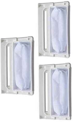 Kalastussaari Washing Machine Filter Bag,3Pcs Washing Machine Lint Filter Sieve Part Net Compatible with LG Washing Machine