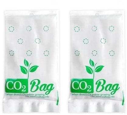 CO2Bag für kräftiges Pflanzenwachstum (2er Pack - Größe M) – verbessert Geschmack, Farbe und Ertrag der Ernte – kompakt, wartungsfrei und sicher – für Gewächshäuser bis 10 m²