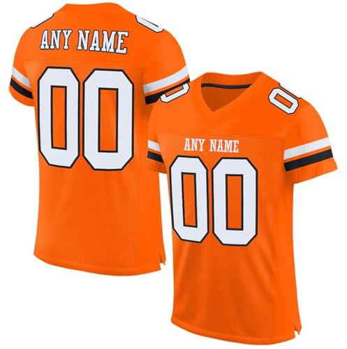 Personalisiert American Football Trikot Herren Sporthemden, Personalisiertes T-Shirt, S-7XL