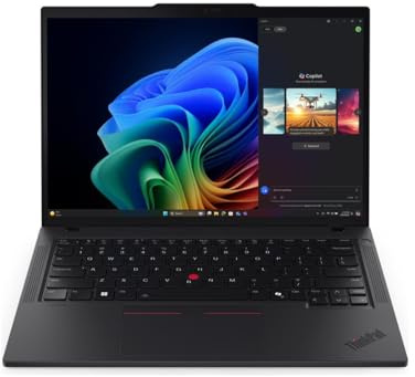 Lenovo ThinkPad T14 Gen 6 21QG - 180°-Scharnierdesign - Intel Core Ultra 5 226V - Win 11 Pro - Arc Graphics 130V - 16GB RAM - 512GB SSD - 14 IPS 1920 x 1200 - Wi-Fi 7, Bluetooth - Schwarz - mit 1 Jah
