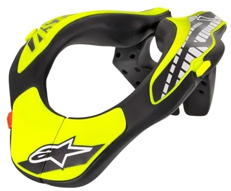 Alpinestars 6540118-155 Unisex-Erwachsene Jugend Nackenstütze Schwarz/Gelb (mehrfarbig, one_size)