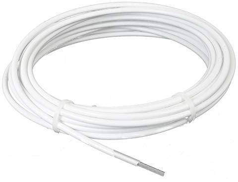 Câble INOX A4 Gainé Blanc 7x7 - Différent Ø - Main courante Garde Corps Bateau (Couronne Ø 4-6mm 50m)