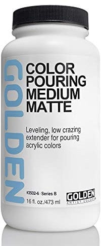 Golden Artist Colors Color Pouring Medium, Matte Finish, 16 Ounce Bottle (3502-6)