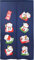 Cosmos Noren Japanese Curtain Blind 7 Lucky Good Fortune Cats 85x150cm Blue Made in Japan 11593