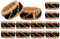 Alpha Living Home Serviettenringe 12- Pack braun