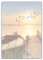 LYSCO® Motiv Briefpapier (MPA-5198, DIN A4, 25 Blatt) mit Steg am Meer und Vögeln bei Sonnenschein