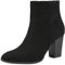 DREAM PAIRS Stivali da Donna Con Grosso Tacco Alto Moda Casual Comodi Stivaletti Donna Con Zip Laterale,Size 41,Camoscio/Nero,ANITA