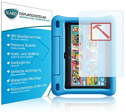 Slabo Premium Panzerglasfolie für Amazon Fire HD 8 Kids Edition-Tablet (2020) Panzerfolie Schutzfolie Echtglas Folie Tempered Glass KLAR 9H Hartglas