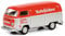 Schuco 452650700 VW T2a Schlüter, Kastenwagen, Modellauto, Maßstab 1:87, rot/Silber