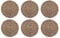 HERSIG - Pack 6 Salvamanteles Individuales | Manteles Individuales Redondos de Enea - 20 cm
