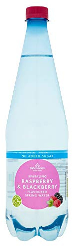 Morrisons Sparkling Raspberry & BlackBerry Water 1 Litre x 12
