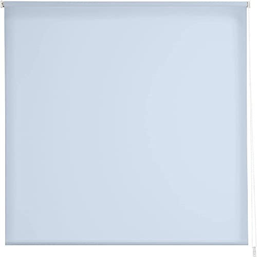 Estoralis | Gove | Estor Enrollable Diseño Moderno | Translúcido Liso | Color | Azul | 140 x 235 cm (Ancho/Alto) Tamaño Tela 137 x 230 cm | Estores para Ventanas y Puertas