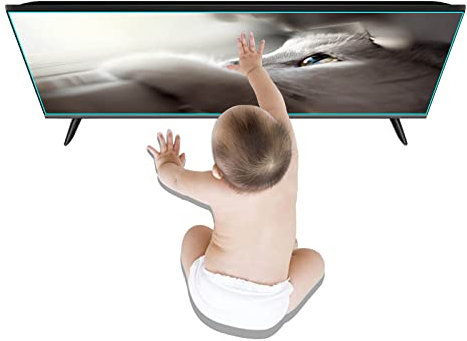 AIZYR Protecteur D'écran TV 32-75 Pouces, Film Anti-Éblouissant/Anti-Lumière Bleue/Anti-Rayures Soulager La Fatigue Oculaire pour TV HD LCD, LED, OLED Et QLED 4K,75in 1645 X 930mm