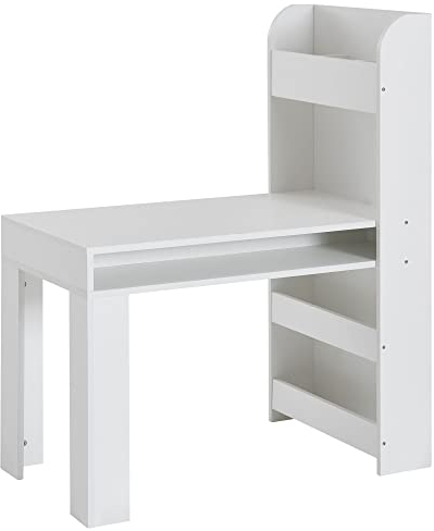 KADIMA DESIGN Kinderschreibtisch mit integriertem Regal, Kratzfest, Wasserabweisend, Melaminharzbeschichtung
