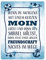 Metallschild XXL in 28x38 cm mit lustigem Spruch zu Freundschaft - Moin Dekoration schönes Zitat Geschenk für beste Freunde Liebe Bindung Glück Norddeutsch maritim Anker