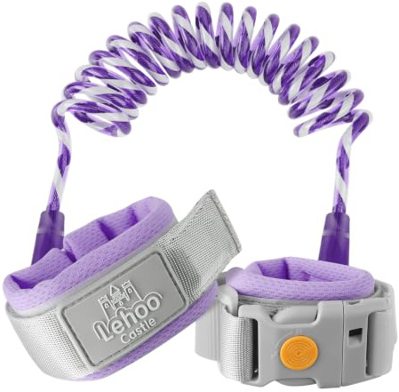 Lehoo Castle Kinderleine, 1,5M Sicherheitsleine Kinder, Lila