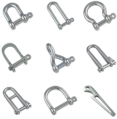 Versandbox24 1 Stück Schäkel Edelstahl V4A nach Auswahl (Schlüsselschäkel 5 mm)