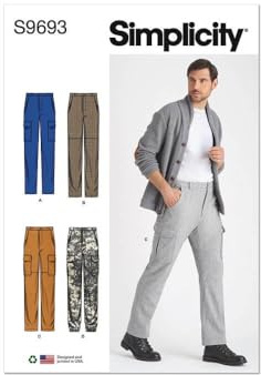 Simplicity Sewing Pattern S9693 Men’s Cargo Trousers