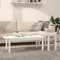 INLIFE 2-TLG. Couchtisch-Set Weiß Massivholz Kiefer,11.2kg,822363