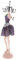 Leeadwaey Charm Eleganter Schmuckständer zum Aufhängen Modell 3, lila, 32 cm