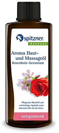 Spitzner Aroma Haut- und Massageöl Rosenholz-Geranium, 190 ml