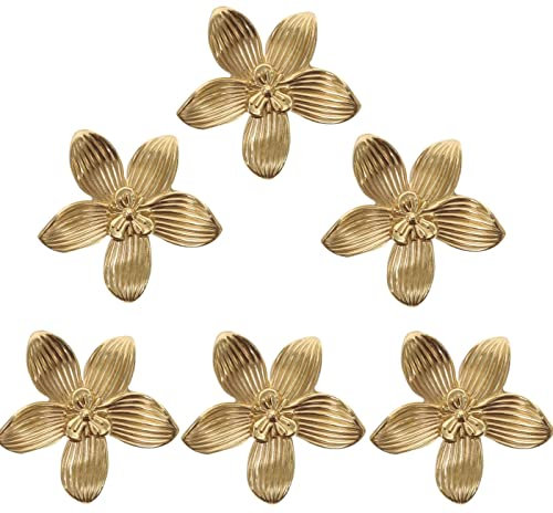 SYZOW Boutons de Tiroir en Or 6 Pièces Boutons de Meuble poignee de Meuble cuisine Dorée,Boutons de Tiroir en Laiton Doré poignée de meuble pour Porte D'Armoire-61 * 61 * 18mm