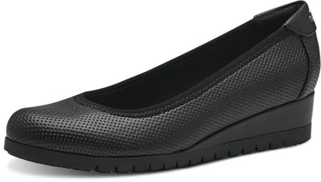 s.Oliver Damen Wedge Pumps mit Keilabsatz Elegant, Schwarz (Black), 41 EU