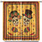 Vorhänge mit mexikanischen Totenköpfen, romantisches Skelettpaar, Verdunkelungsvorhänge, Dia De Los Muertos, traditionelle Volkskunst, Maracas-Druck, Fensterbehandlungen für Schlafzimmer, Wohnzimmer,
