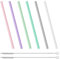 Luckious 8Pcs Silicone Drinking Straws - Reusable, BPA-Free, and Extra Long Straws with Cleaning Brushes