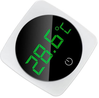 Angoily 1stk Thermometer Fischbecken Aus Glas Kleine Aquarienheizung Fischglas Aus Glas Terrarienheizung Wassertemperatur Messen Mini-heizung Wassertank Led Weiß Gewidmet Aquarium Plastik