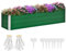 Outsunny Hochbeet aus Stahl Gartenbeet Pflanzkasten Blumenkasten Blumenkübel mit Handschuhe Grün 183 x 47 x 40 cm