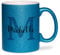 glitzertassen.de® | Namenstasse mit Buchstabe | Personalisiert| Tasse mit Glitzer | Geschenkidee | Keramik | 330 ml | Blau