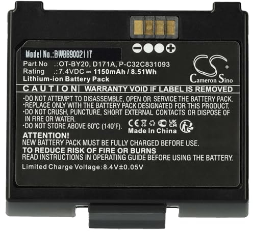 vhbw Akku kompatibel mit Epson TM-P20II (101), TM-P20 (552), TM-P20 Drucker Kopierer Scanner Etiketten-Drucker (1150 mAh, 7,4 V, Li-Ion)