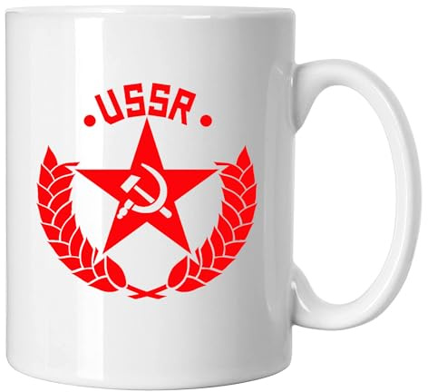 GP-Tees USSR Funny Novelty Ceramic Mugs for Men, Women, Home & Work