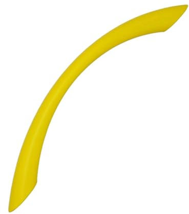 Gedotec Möbelgriffe für Kinderzimmer | Bohrabstand 128 mm | Farbe Gelb | 1 Stück | Schubladengriffe Kunststoff | COLOUR | Türgriffe bunt | Möbelgriffe Kinder | schmale Griffe Möbel | Türgriffe Schrank