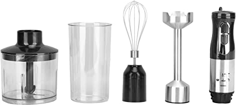 Mélangeur à Main électrique 4 en 1, Hachoir 1000W pour la Cuisine (Prise UE 220V)