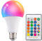 IOEDHW E27 - Lampadine Colorate da 30 W, in Alluminio Rivestito in plastica, dimmerabili, lampadine LED con Telecomando, 16 Colori + 4 modalità con Funzione