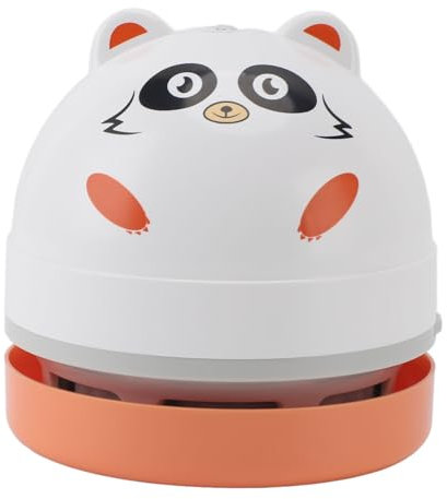 Tangxi Aspirador de Escritorio, Mini Aspirador de Escritorio Portátil de Alta Succión y bajo Ruido para Teclado de Computadora (Mapache)