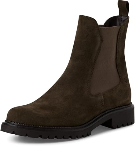 Tamaris 1-25427-41-304 Damen Chelsea Boot Nubuk-/Veloursleder Braun Braun
