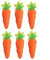 HEIBTENY Osterhasen Besteckhalter aus Filz 6 Stück Karotten Design Bestecktaschen für Tischdekoration Ostern Partys Geburtstage Hochzeiten 26x12cm Grün und Orange