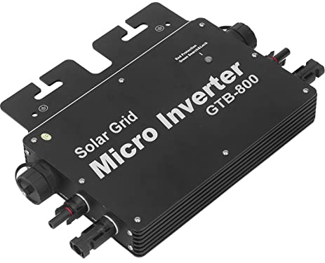 GTB 800 Solar Grid Tie Micro -Wechselrichter, WLAN -Steuerung, Automatische Identifizierung, DC Bis AC, IP65 Wasserdicht, für Wohnunternehmen Solarsysteme (EU -Stecker)