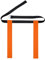 Waist Strap for Rugby Tag And Flag Football Events, Orange