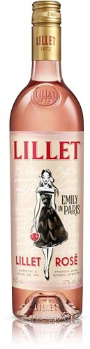Lillet Rosé Original – Französischer Weinaperitif mit fruchtig-frischem Geschmack, Cabernet Sauvignon, Limited Edition Design – 1 x 0,75 l (Packung mit 6)