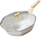 GAOAZHEN Wok Ottagonale Antiaderente in Ceramica da 12,5 Pollici, Wok pressofusi per induzione e padelle per Saltare con Coperchio in Vetro (L 32 cm)