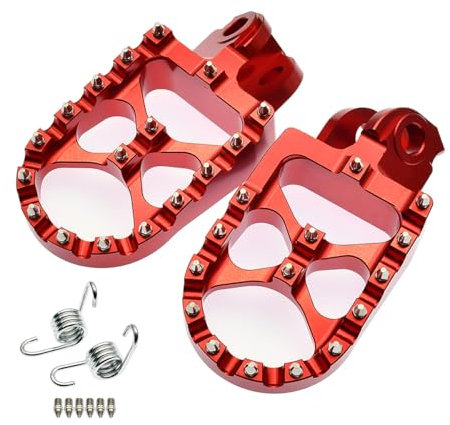 Pédale de Moto Repose-Pieds CNC Repose-Pieds Repose-Pieds Pédales/Convient for KTM EXC SX XCF SXF XC XCW XCFW 65 85 125 150 200 250 300 350 450(Red)