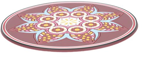 ERINGOGO Meditationskissen für Klangschalen in Großer Ausführung aus Langlebigem Material mit Abgerundetem Muster Stickkissen zur Klangtherapie und Buddhistischen Ritualen
