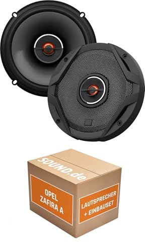 Lautsprecher Boxen Einbaupaket für JBL GX602 kompatibel mit Opel Zafira A vorne | 2X Tief-Mitteltöner mit integriertem Hochtöner 180W MAX