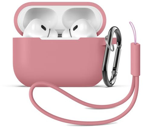 Compatible with AirPods Pro 2nd/1st Case with Cleaning Kit, Silicone Protective Case Cover for Apple Air Pods Pro(2019/2022/2023) (Rauchviolett)