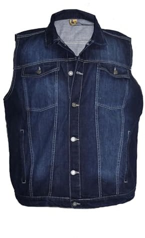Abraxas Jeansweste dunkelblau stonewash, Größe:10XL